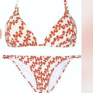 DVF Diane Von Furstenberg Kaylin Mini Halo Buds Bikini, Size M
